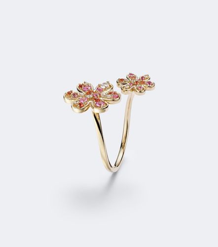 Bague en or 14 ct, saphirs et diamants - Sydney Evan - Modalova