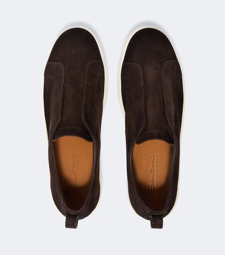 Santoni Baskets slip-on en daim - Santoni - Modalova