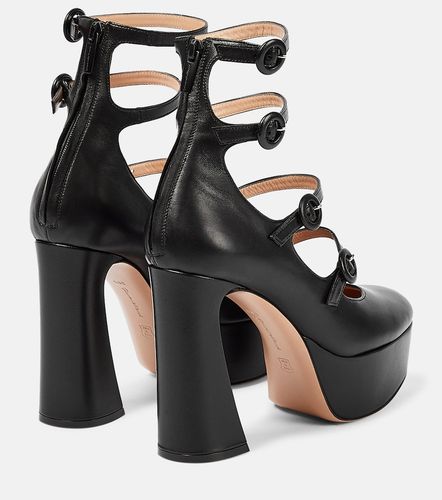 Escarpins Mary Jane à plateau en cuir - Gianvito Rossi - Modalova