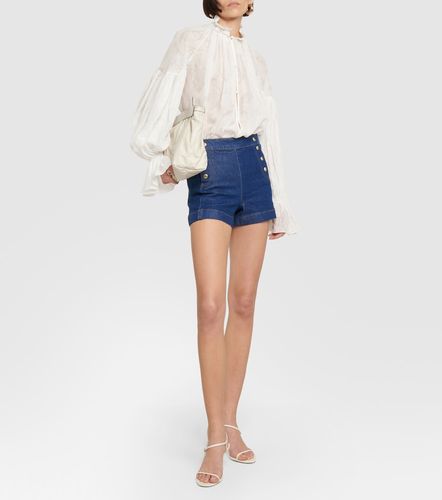 Short Sailor en jean à taille haute - Frame - Modalova