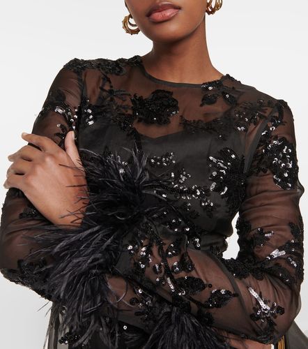 Robe Malvina en soie à ornements - Erdem - Modalova