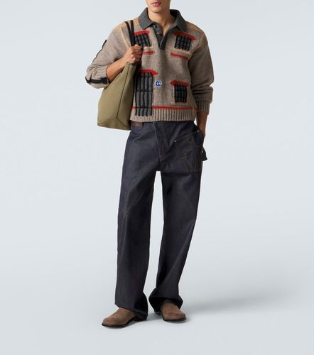 JW Anderson Polo brodé en laine - JW Anderson - Modalova