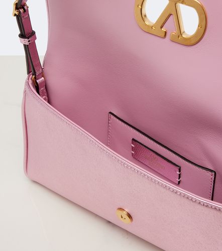 Sac porté épaule DeVain Small en cuir métallisé - Valentino Garavani - Modalova