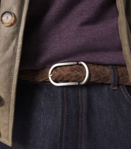 Ceinture en daim tressée - Brunello Cucinelli - Modalova