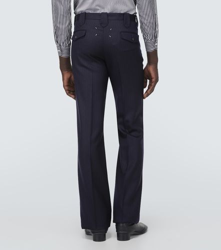 Pantalon droit en laine à chevrons - Maison Margiela - Modalova