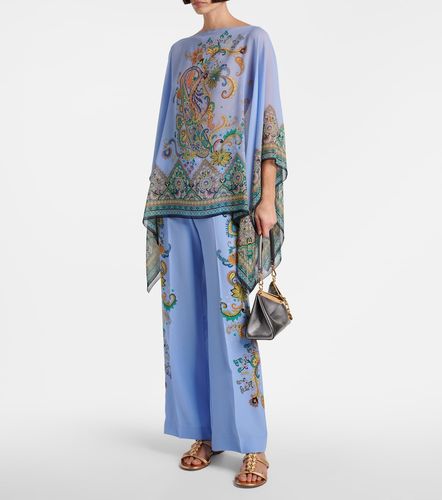 Pantalon ample en soie à fleurs - Etro - Modalova