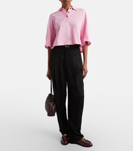 Polo raccourci en coton - Bottega Veneta - Modalova