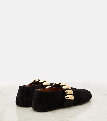 Alaïa Ballerines en daim à ornements - Alaia - Modalova