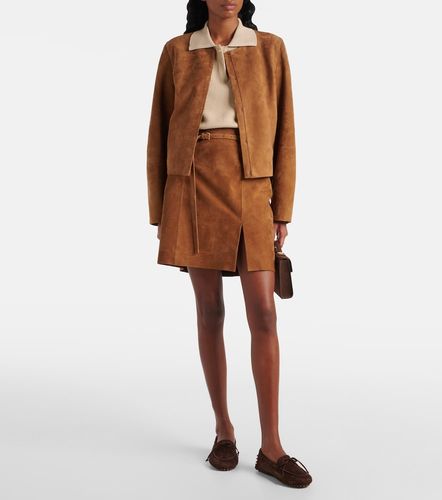 Vince Veste cropped en daim - Vince - Modalova