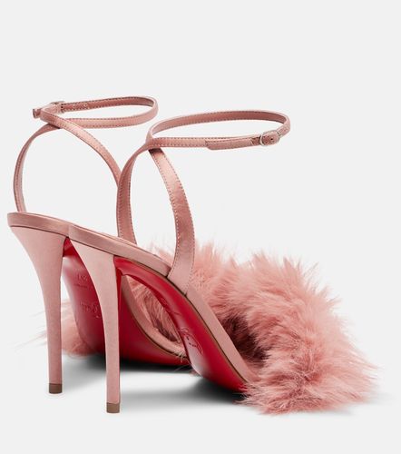 Sandales Patchoulina 100 en crêpe de satin - Christian Louboutin - Modalova
