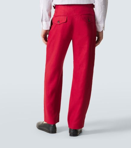 Bode Pantalon droit en lin - Bode - Modalova