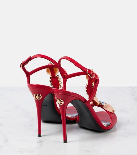 Sandales Capri en cuir à ornements - Dolce&Gabbana - Modalova