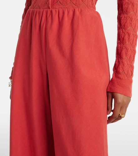 Pantalon ample en coton et lin - Vince - Modalova
