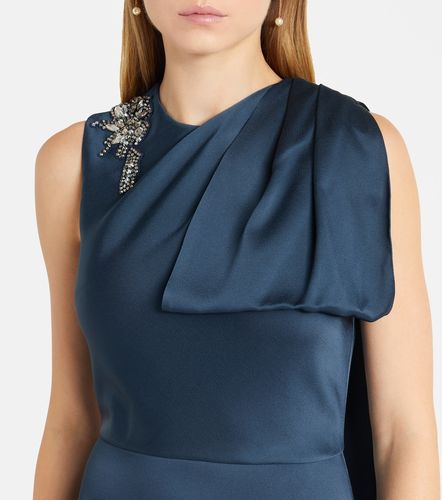 Robe longue en satin à ornements - Erdem - Modalova