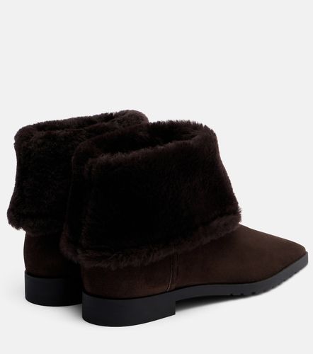 Bottines en daim et shearling - Toteme - Modalova