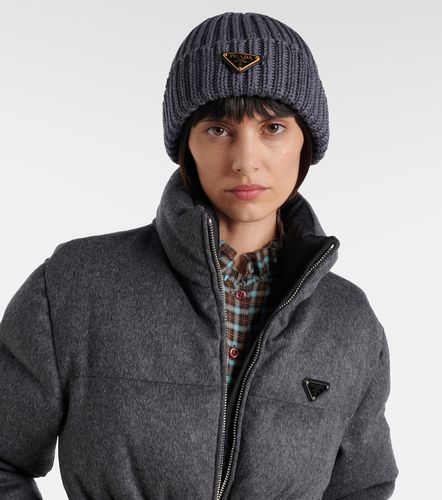 Bonnet en laine et cachemire à logo - Prada - Modalova