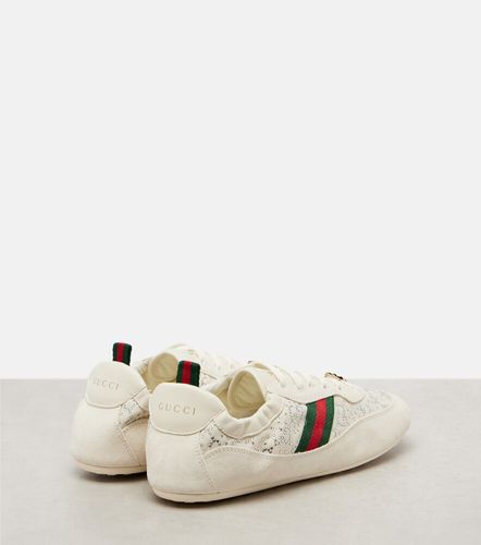 Baskets Shift en toile et daim à ornements - Gucci - Modalova