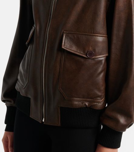 Veste blouson Anton en cuir - Nour Hammour - Modalova