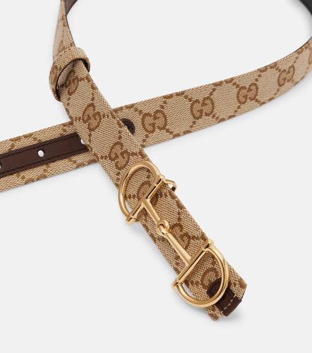 Gucci Ceinture Horsebit en toile GG - Gucci - Modalova
