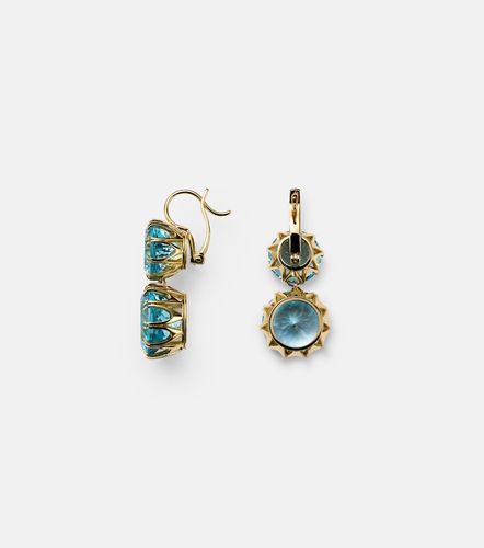 Boucles d’oreilles en or jaune 18 ct et topazes - Ileana Makri - Modalova