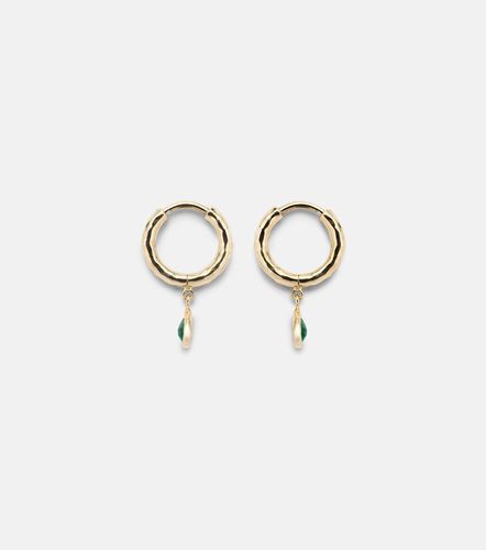 Boucles d’oreilles Charmed Micro Gabby en or 18 ct et émeraudes - Octavia Elizabeth - Modalova