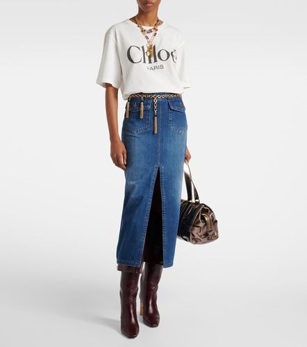 Chloé T-shirt en coton à logo - Chloe - Modalova