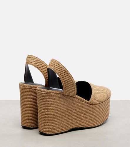 Alaïa Sandales compensées en paille - Alaia - Modalova