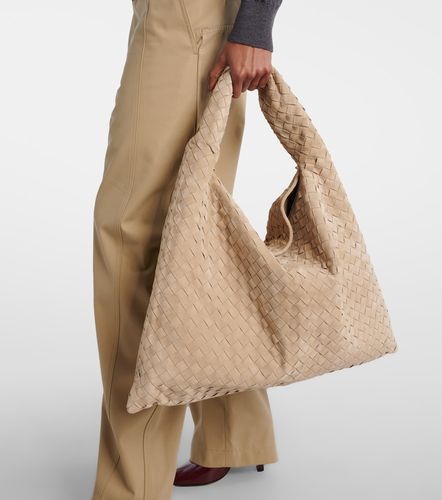 Sac porté épaule Hop Large en daim Intrecciato - Bottega Veneta - Modalova
