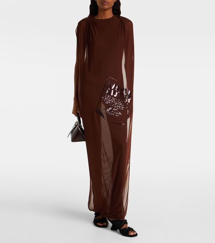 Robe longue en tulle à sequins - Jean Paul Gaultier - Modalova