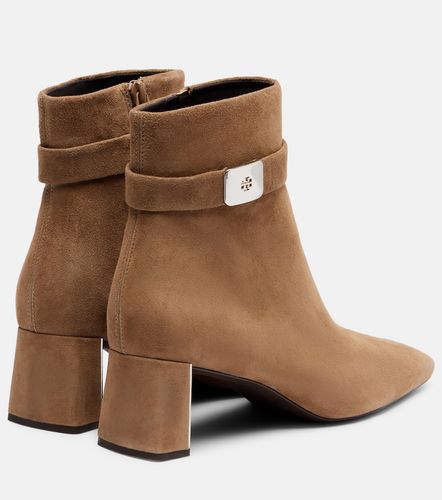 Bottines Georgia T Monogram en daim - Tory Burch - Modalova