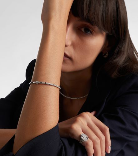 Yvonne Léon Bracelet Jonc Zèbre en or blanc 9 ct et diamants - Yvonne Leon - Modalova