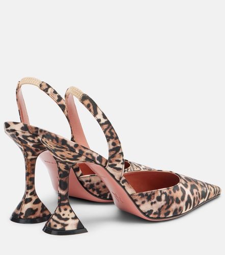 Escarpins slingback Holli 95 en satin - Amina Muaddi - Modalova