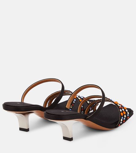Mules Melrose en satin à cristaux - Marni - Modalova