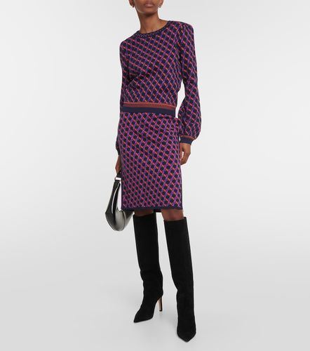 Jupe midi Hazel en jacquard - Diane von Furstenberg - Modalova