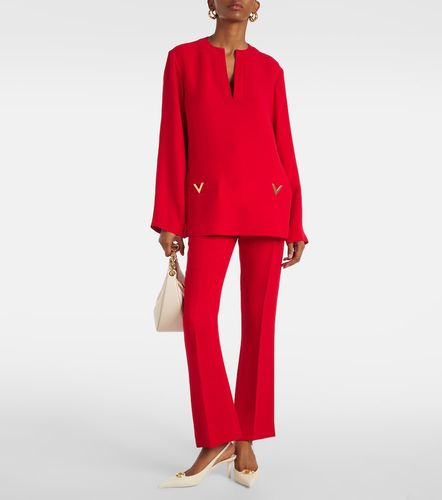 Pantalon droit Cady Couture en soie - Valentino - Modalova