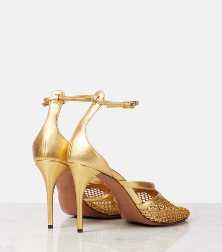 Alaïa Escarpins Infradito Fishnet 90 en cuir - Alaia - Modalova