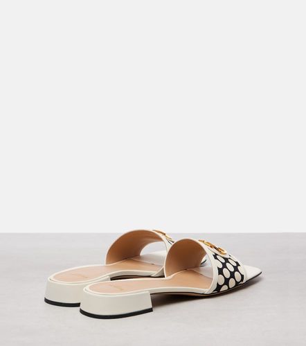 Mules VLogo en cuir à pois - Valentino Garavani - Modalova