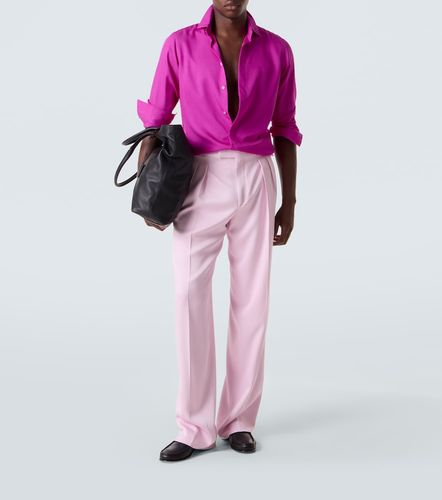Chemise perforée en sergé de soie - Tom Ford - Modalova