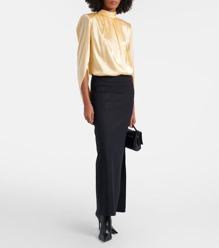 Top en satin de soie mélangé - Mugler - Modalova
