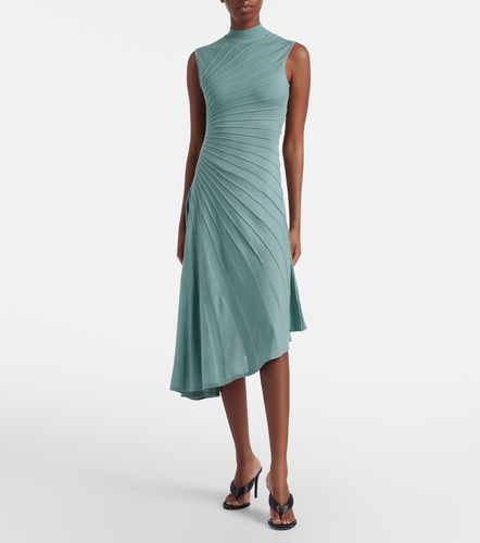 Alaïa Robe midi Ray en laine vierge - Alaia - Modalova