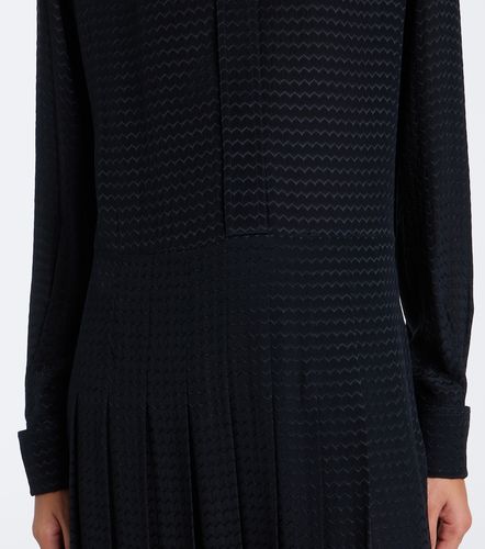 Robe midi en soie à motif chevron - Fendi - Modalova