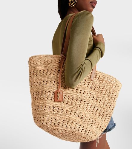 Cabas Panier Medium en raphia - Saint Laurent - Modalova