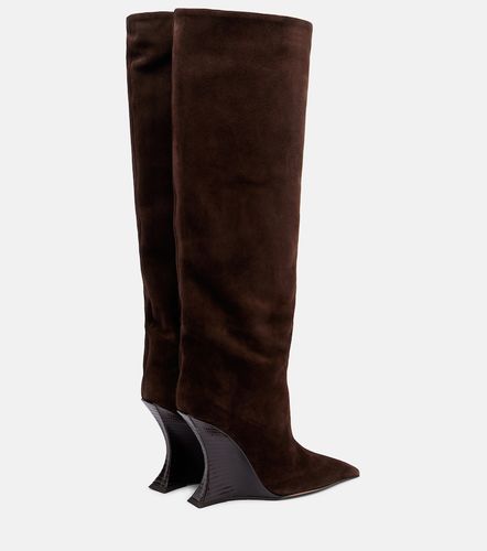 Bottes compensées Nina en daim - Paris Texas - Modalova