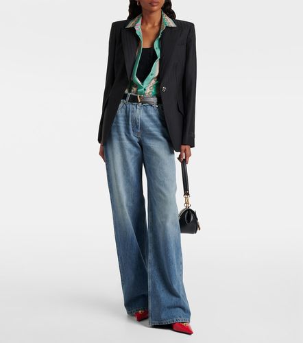 Jean ample à taille mi-haute - Versace - Modalova