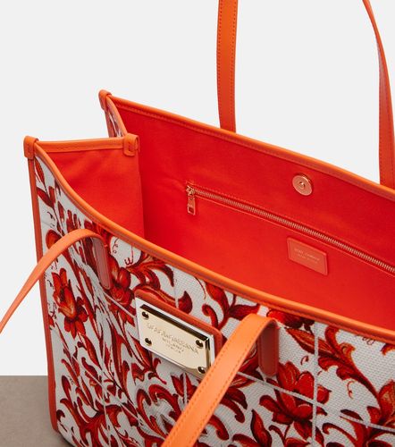 Cabas Shopping Large en toile à imprimé - Dolce&Gabbana - Modalova