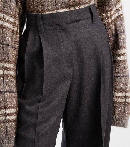Pantalon ample en laine vierge - Brunello Cucinelli - Modalova
