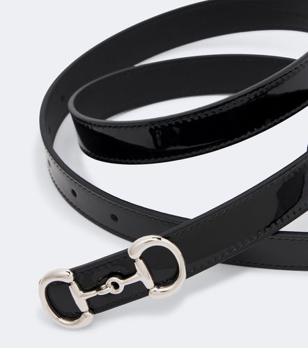 Ceinture Horsebit en cuir verni - Gucci - Modalova