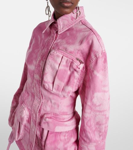 Veste cargo en denim camouflage - Blumarine - Modalova