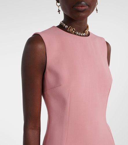 Robe midi en laine vierge - Dolce&Gabbana - Modalova