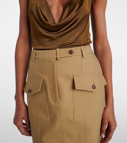 Jupe midi en coton mélangé - Tom Ford - Modalova